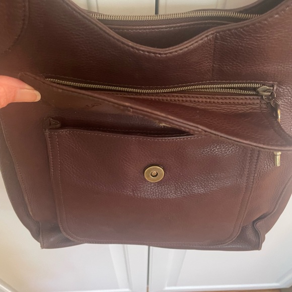 Fossil 1954 Classic Brown Leather Messenger Purse - Picture 4 of 11